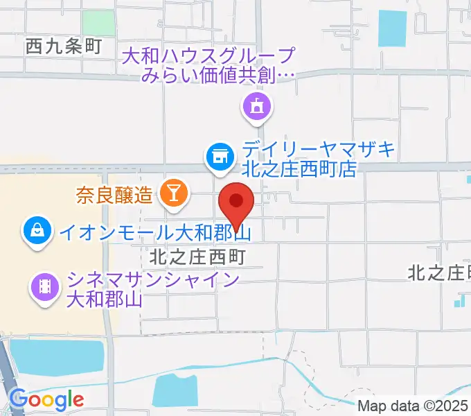 ジュエル奈良店の地図