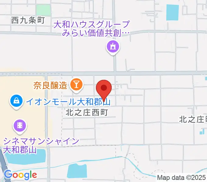 ジュエル奈良店の地図