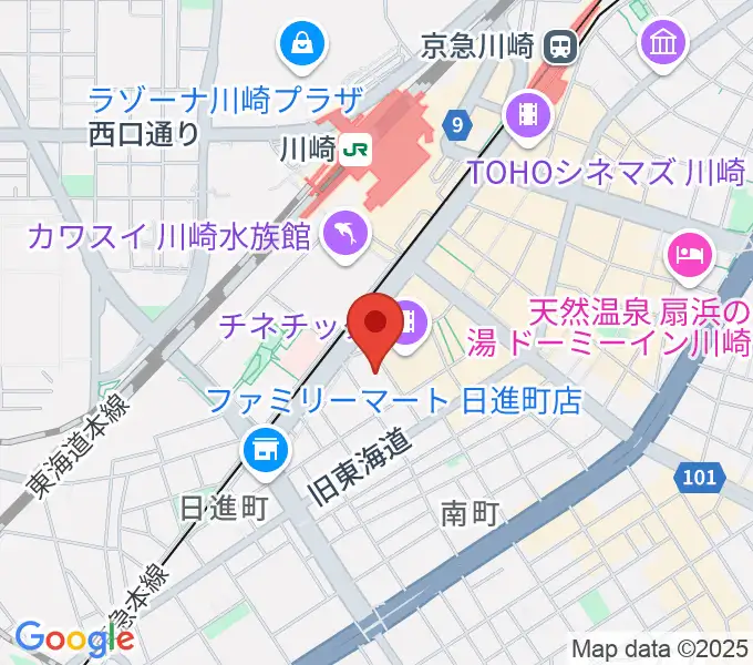 クラブチッタの地図