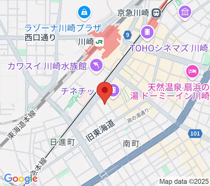 クラブチッタの地図