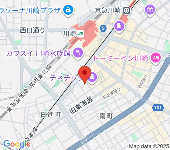 クラブチッタの地図