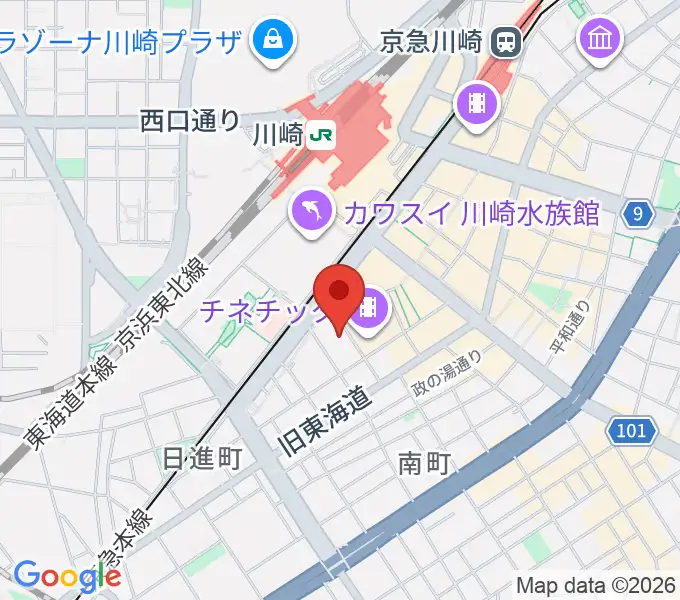 クラブチッタの地図