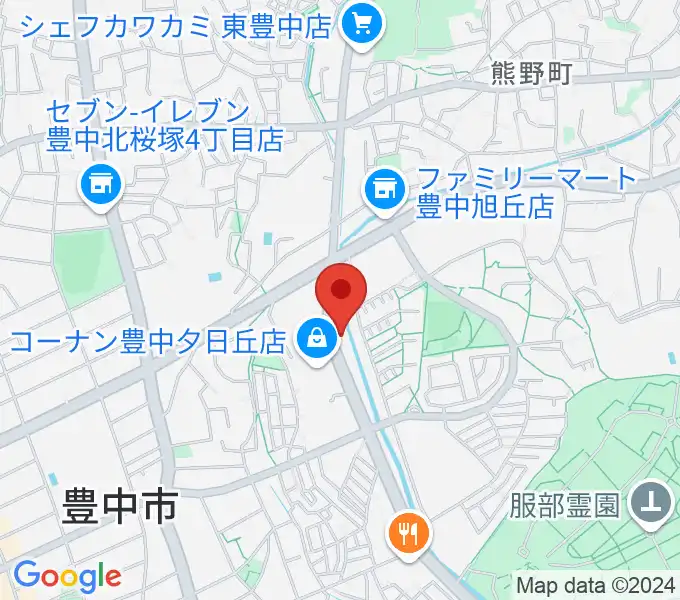 ルビーノ音楽教室の地図