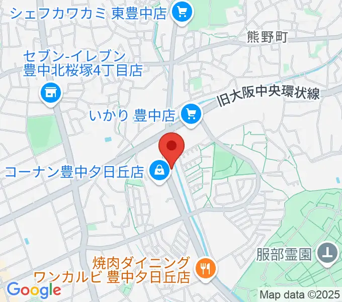 ルビーノ音楽教室の地図