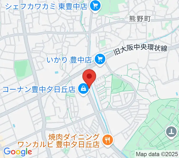 ルビーノ音楽教室の地図
