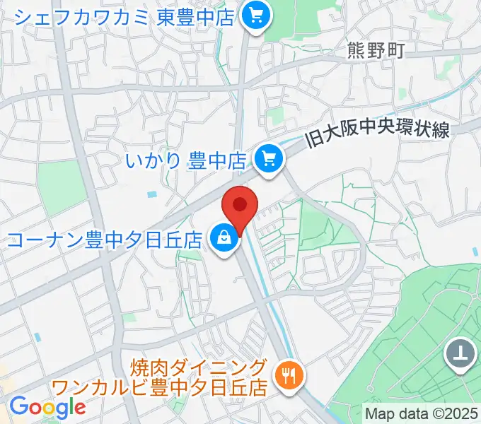 ルビーノ音楽教室の地図