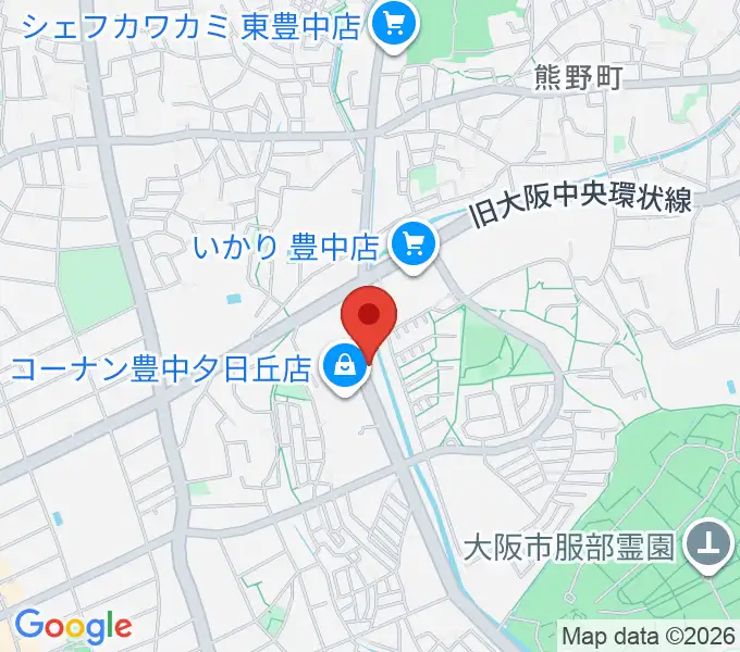 ルビーノ音楽教室の地図