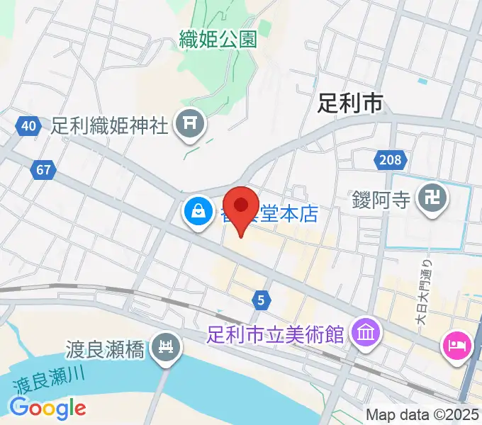 サウンド・ジムあしかがの地図