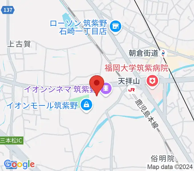 島村楽器 イオンモール筑紫野店の地図