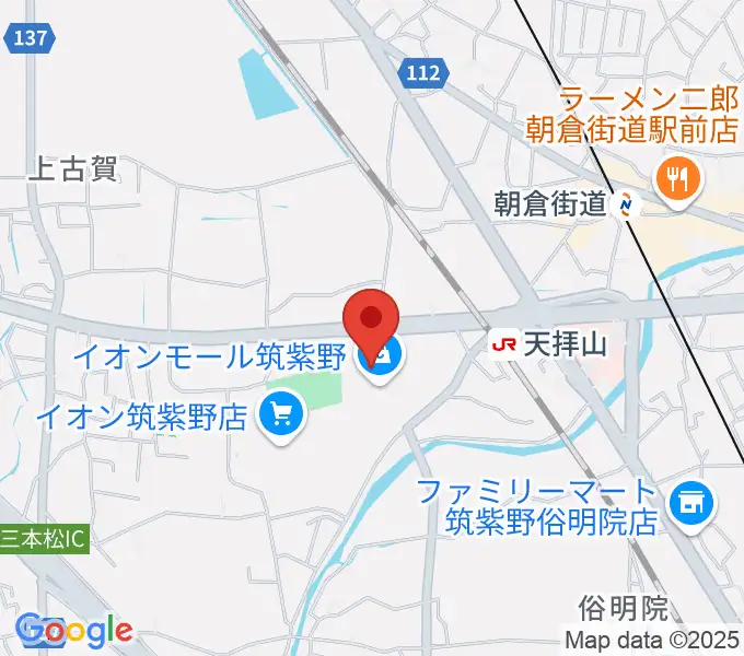 島村楽器 イオンモール筑紫野店の地図