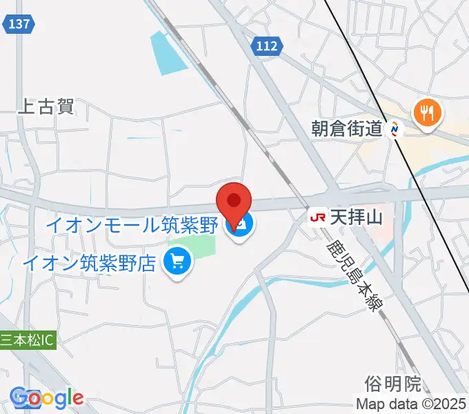 島村楽器 イオンモール筑紫野店の地図