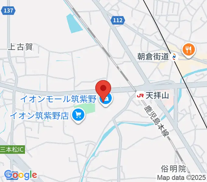 島村楽器 イオンモール筑紫野店の地図