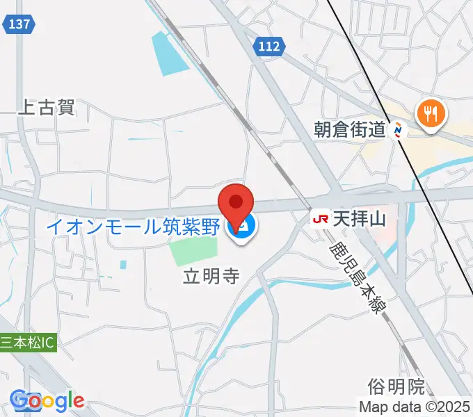 島村楽器 イオンモール筑紫野店の地図