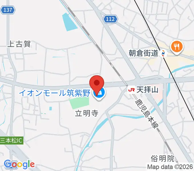 島村楽器 イオンモール筑紫野店の地図