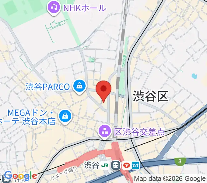 HMV&BOOKS SHIBUYAの地図