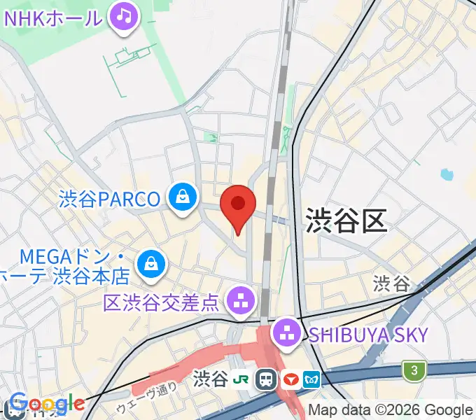 HMV&BOOKS SHIBUYAの地図