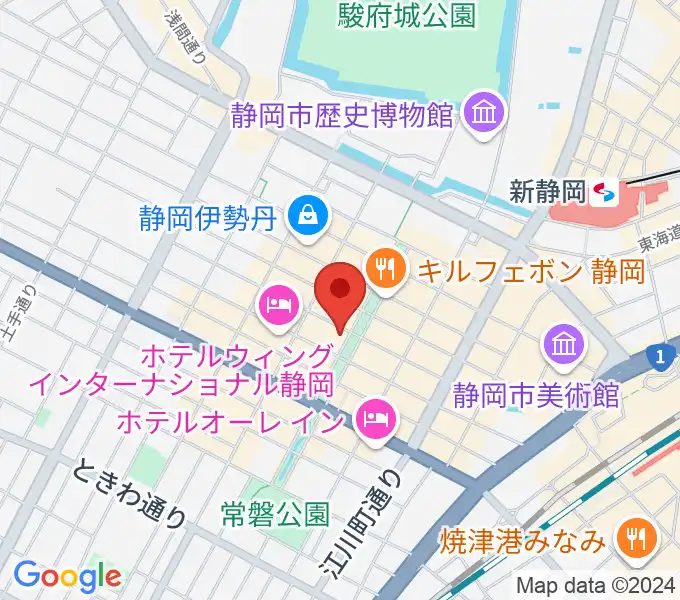 江崎ホールの地図