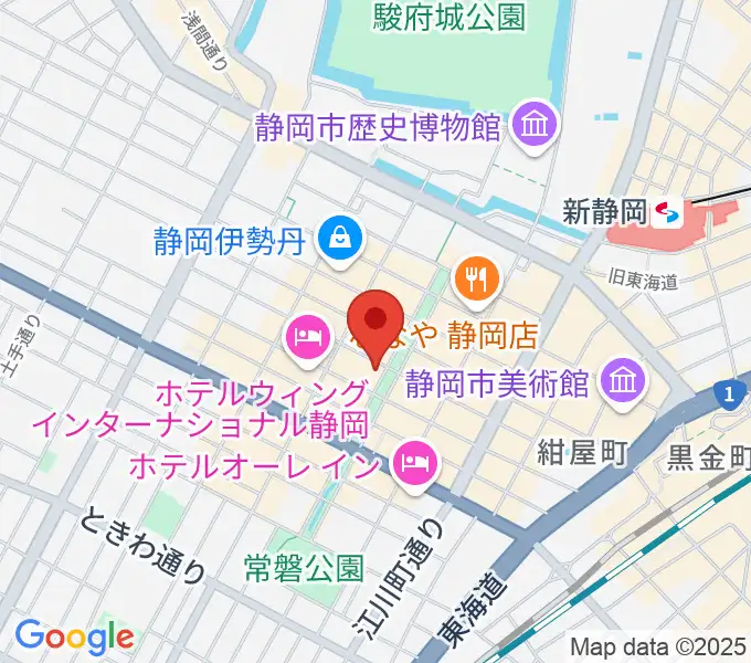 江崎ホールの地図