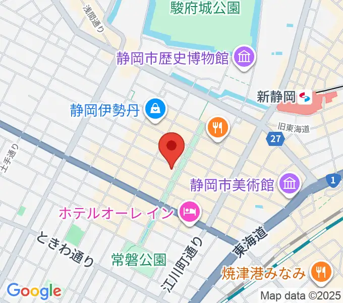 江崎ホールの地図