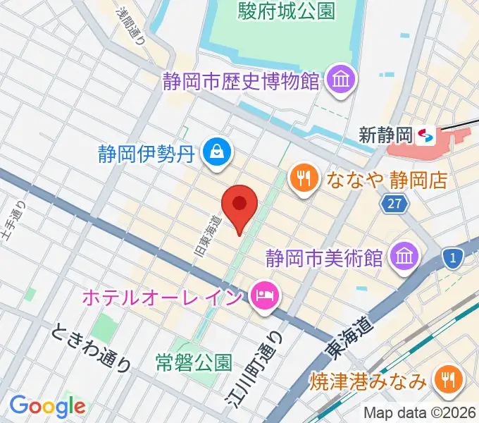 江崎ホールの地図
