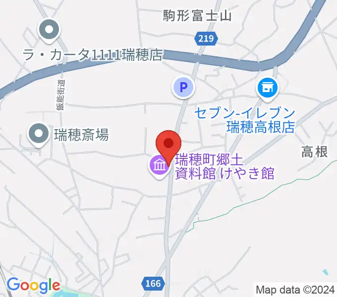 耕心館の地図