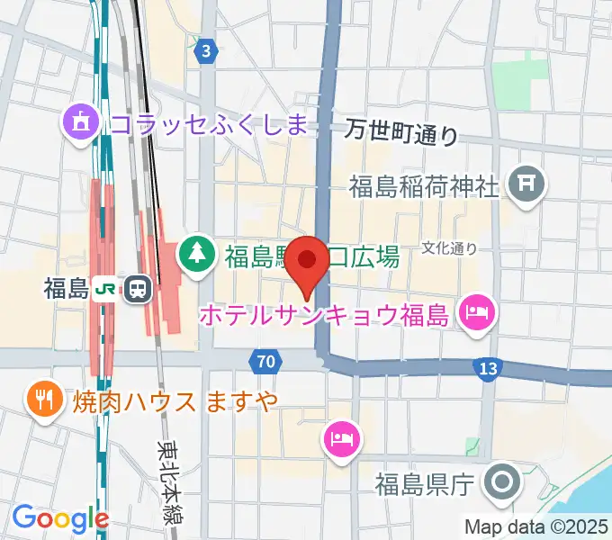 ユー・ワンミュージックの地図