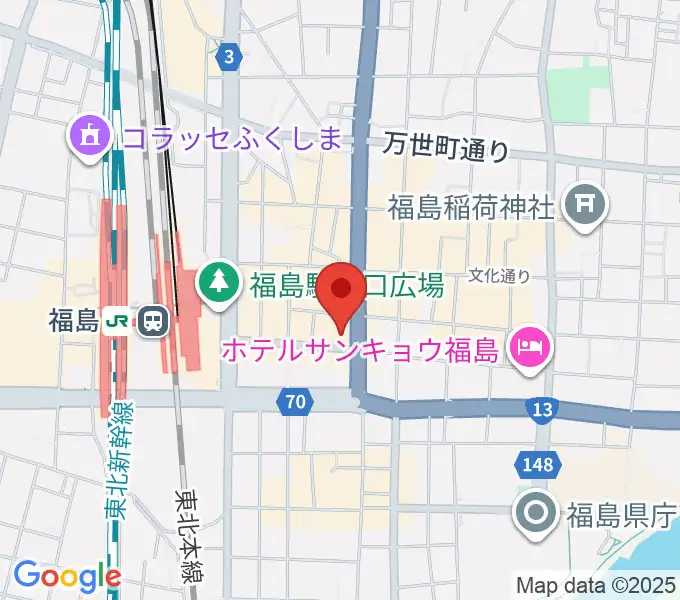 ユー・ワンミュージックの地図