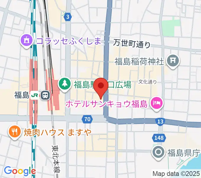 ユー・ワンミュージックの地図