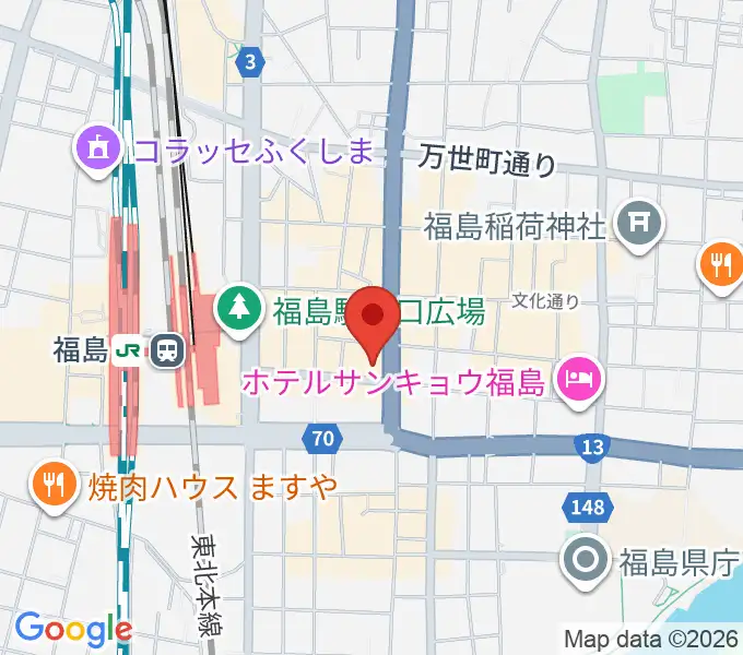 ユー・ワンミュージックの地図