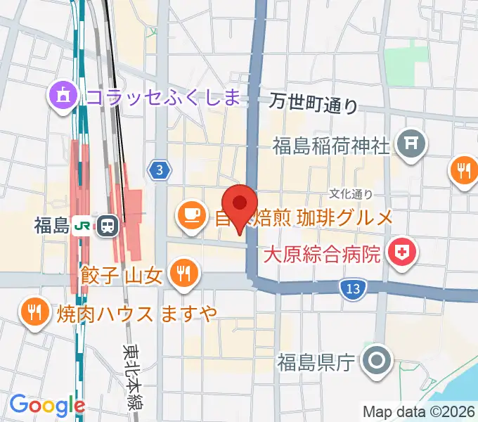 ユー・ワンミュージックの地図