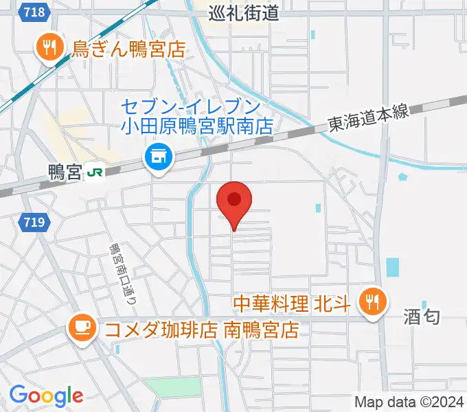 小田原姿麗人の地図