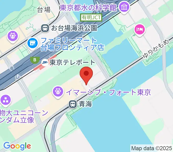 Zepp東京の地図