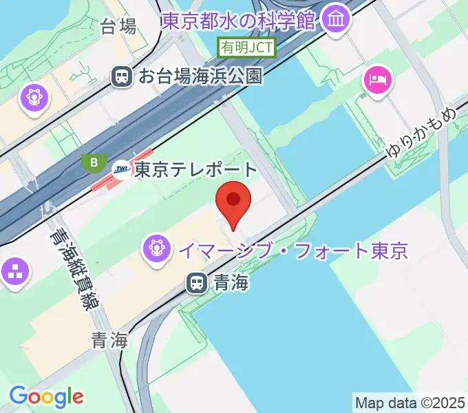 Zepp東京の地図