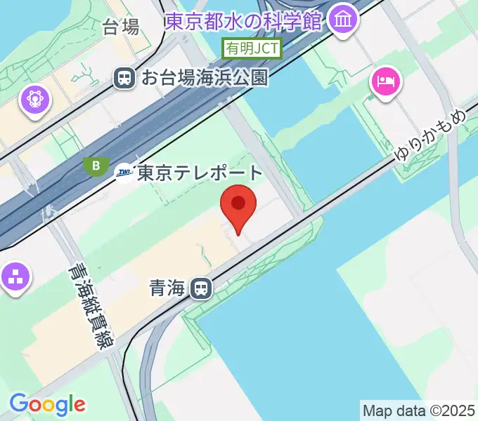 Zepp東京の地図