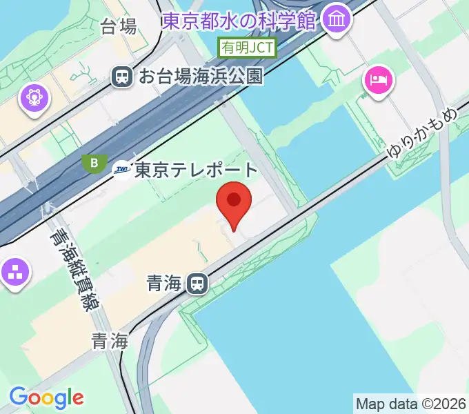 Zepp東京の地図