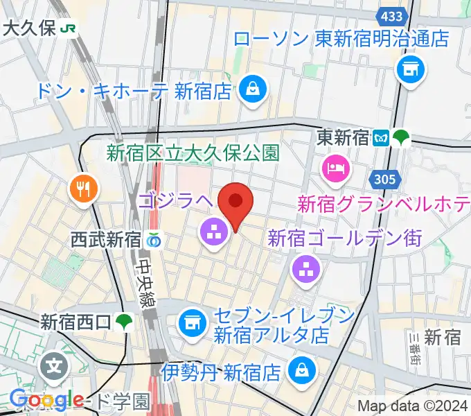 新宿ロフトの地図