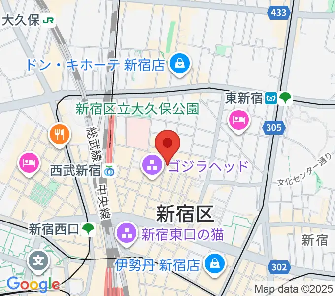 新宿ロフトの地図