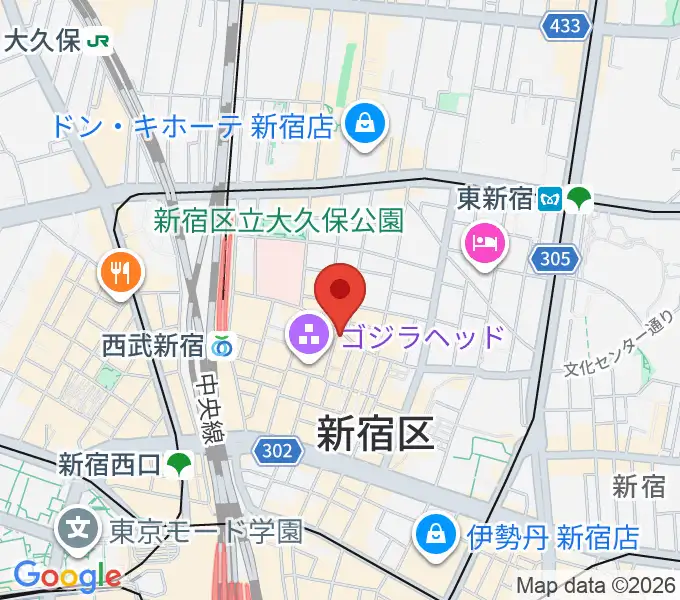 新宿ロフトの地図