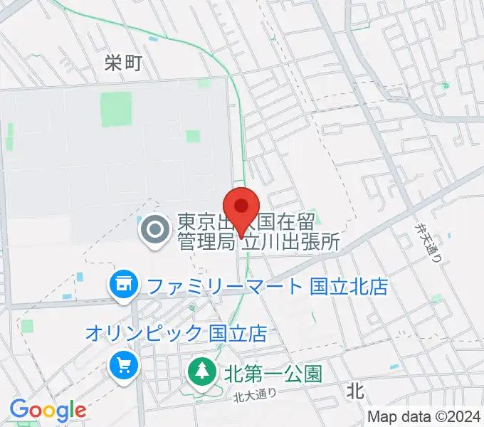 マーヴェラスギタースクールの地図