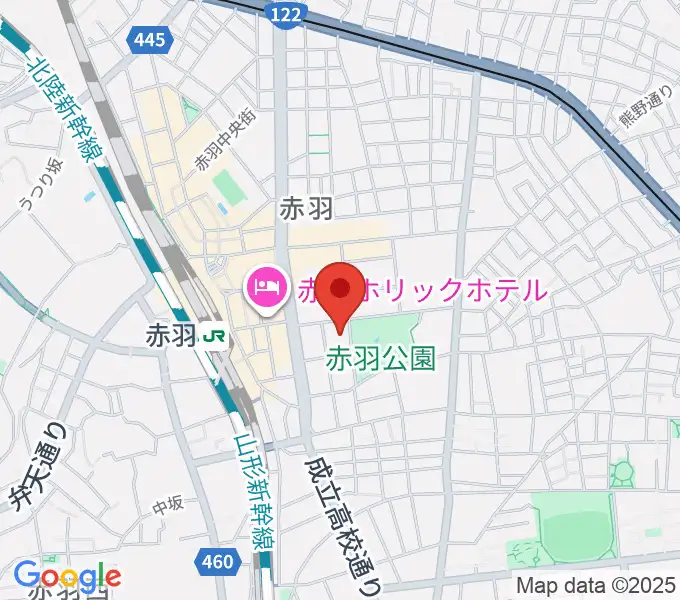 赤羽会館の地図