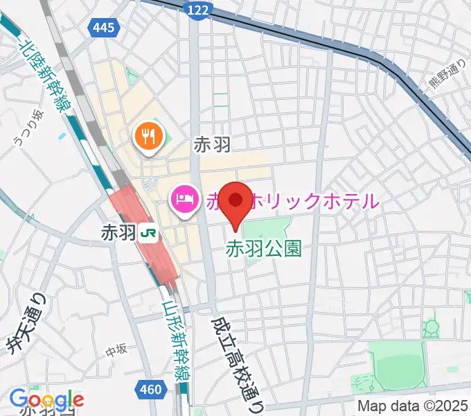 赤羽会館の地図