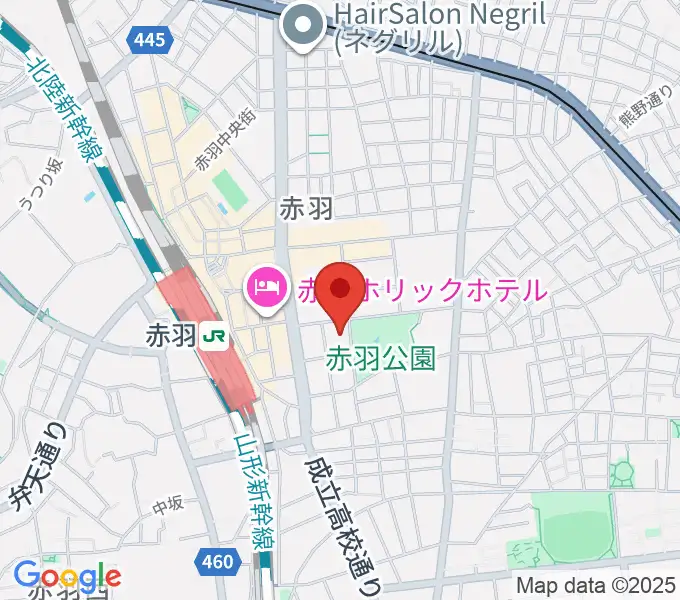 赤羽会館の地図