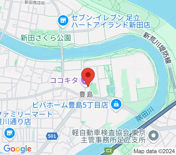 ココキタの地図