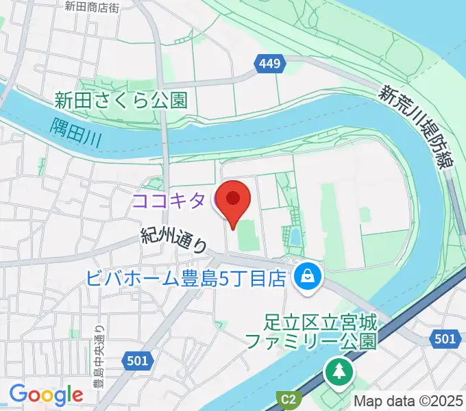 ココキタの地図