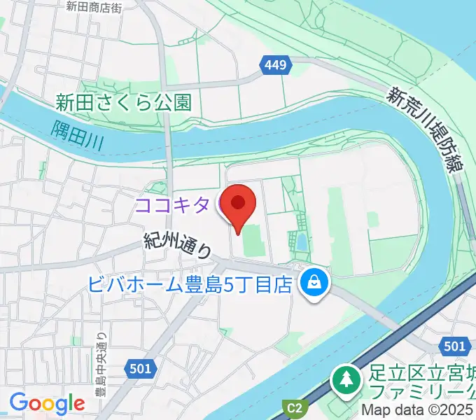 ココキタの地図