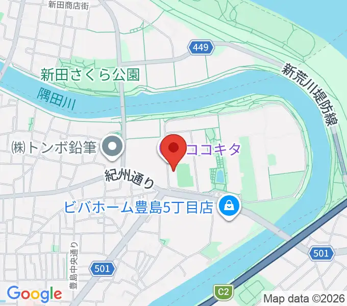 ココキタの地図