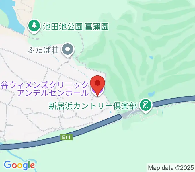 アンデルセンホールの地図