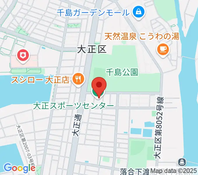 アゼリア大正ホールの地図
