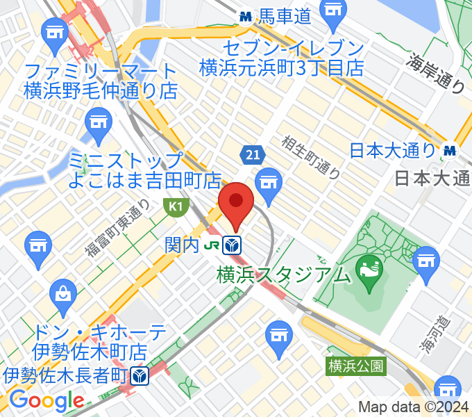横浜B.B.STREETの場所