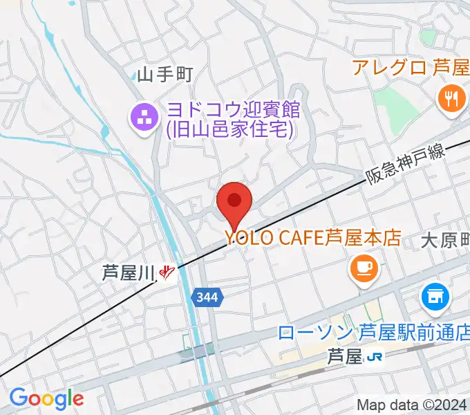 芦屋サロン・クラシックの地図